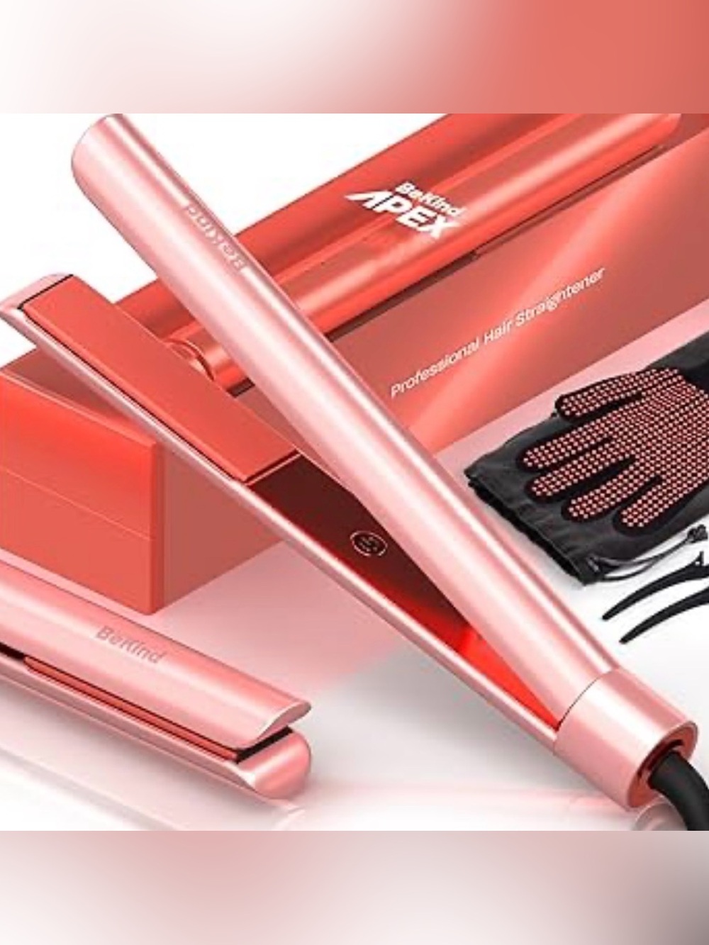 2-in-1 Hair Straightener Flat Iron & Curler 1“ 450°F